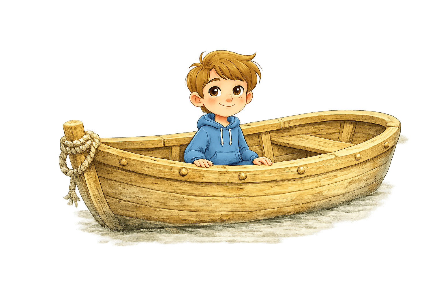 Добрыня в лодке